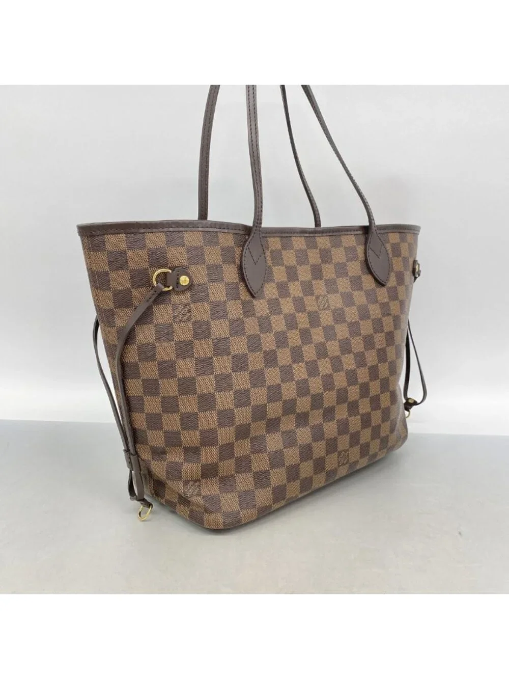 Louis Vuitton Tote Bag Damier Neverfull MM Ebene Rose Ballerine